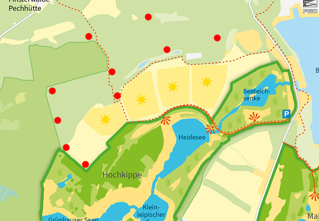 Lage am Schutzgebiet